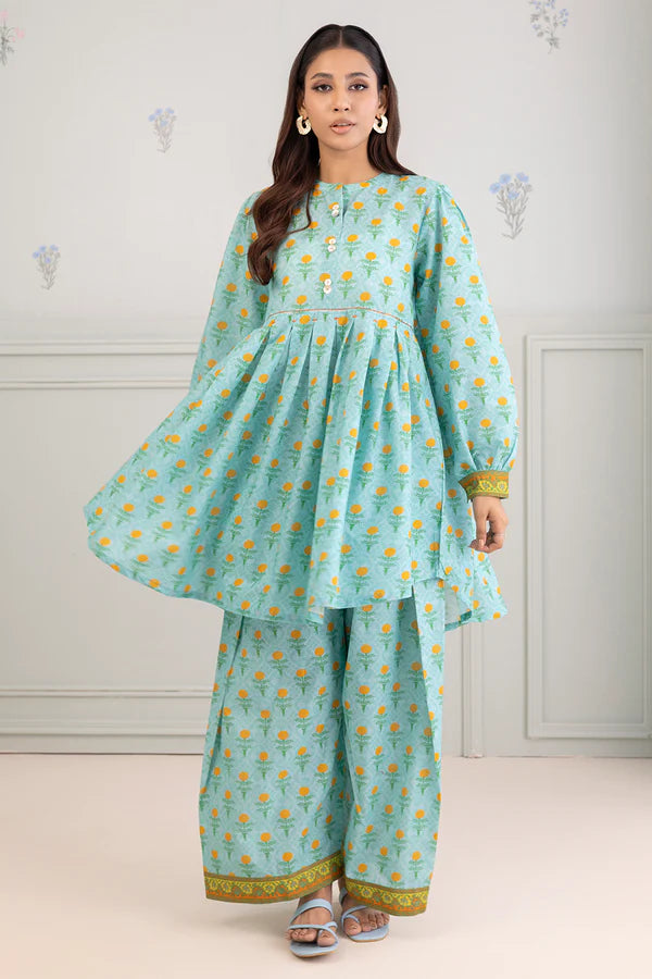 Zellbury Printed Lawn 2 Piece Unstitched Suit WUS25X20549