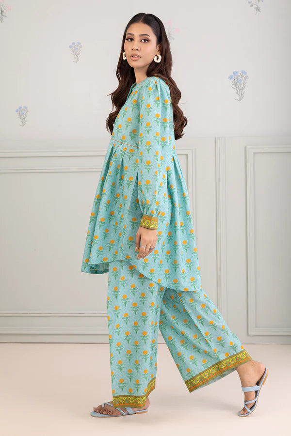 Zellbury Printed Lawn 2 Piece Unstitched Suit WUS25X20549