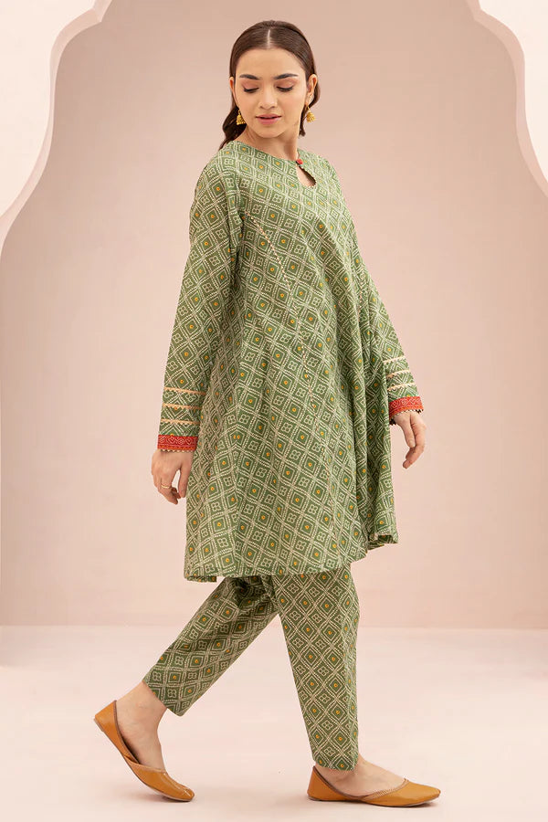 Zellbury Printed Lawn 2 Piece Unstitched Suit WUS25X20635
