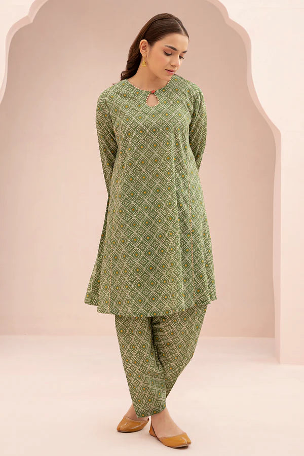 Zellbury Printed Lawn 2 Piece Unstitched Suit WUS25X20635