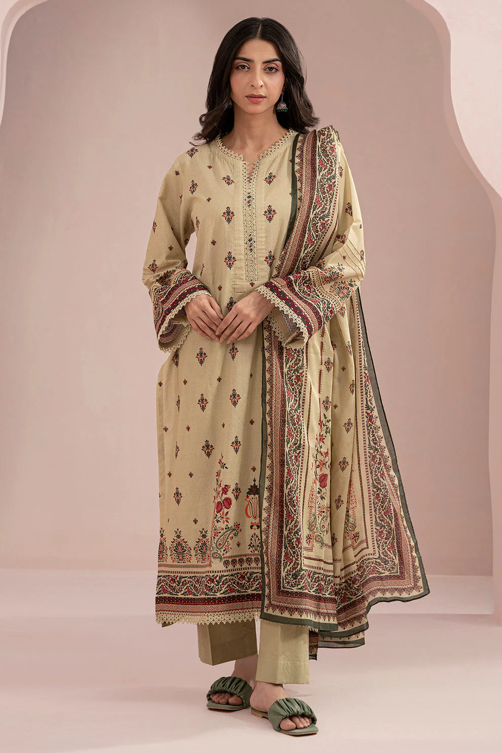 Zellbury Summer Printed Lawn Unstitched 3Pc Suit WUS25X30333