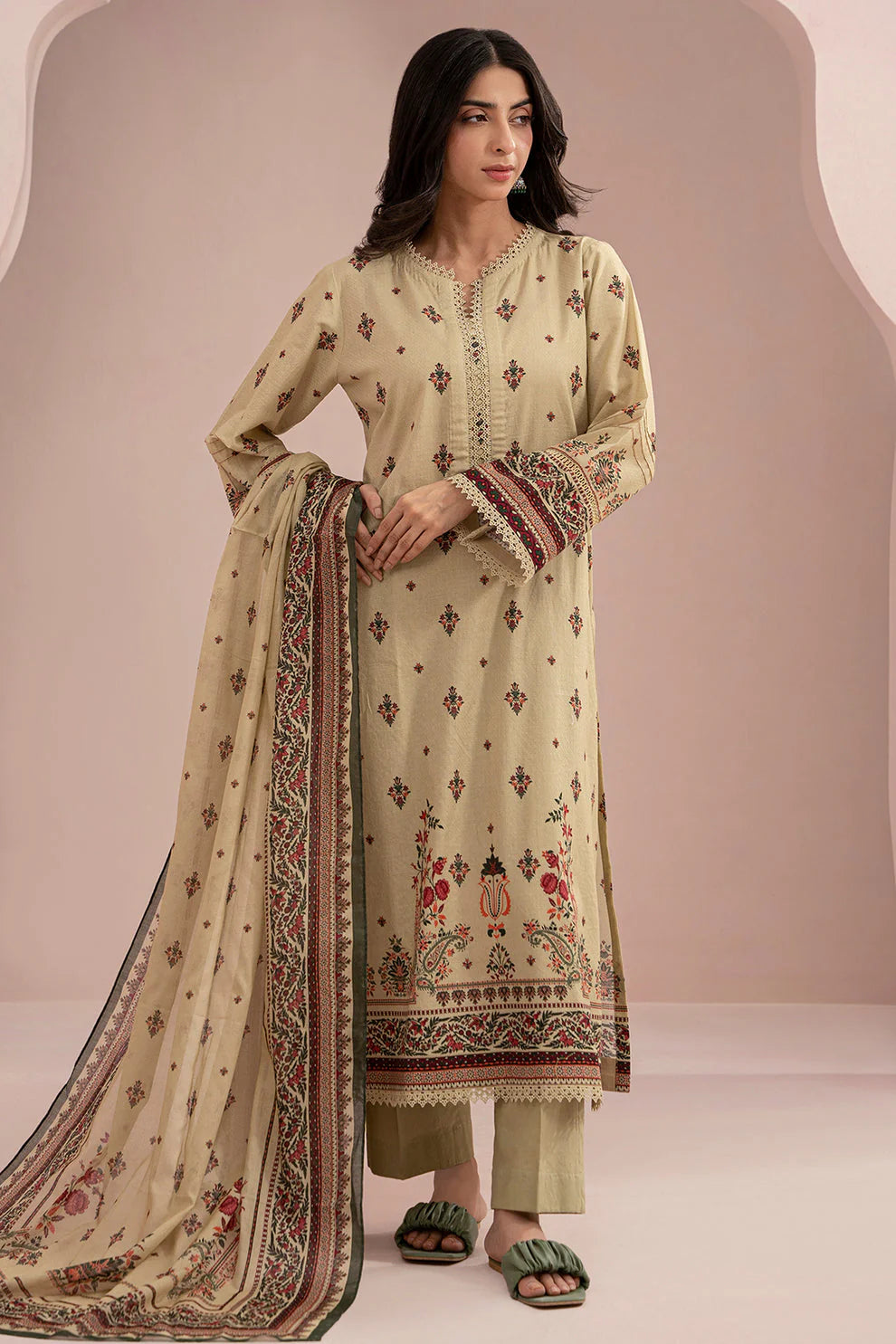 Zellbury Summer Printed Lawn Unstitched 3Pc Suit WUS25X30333