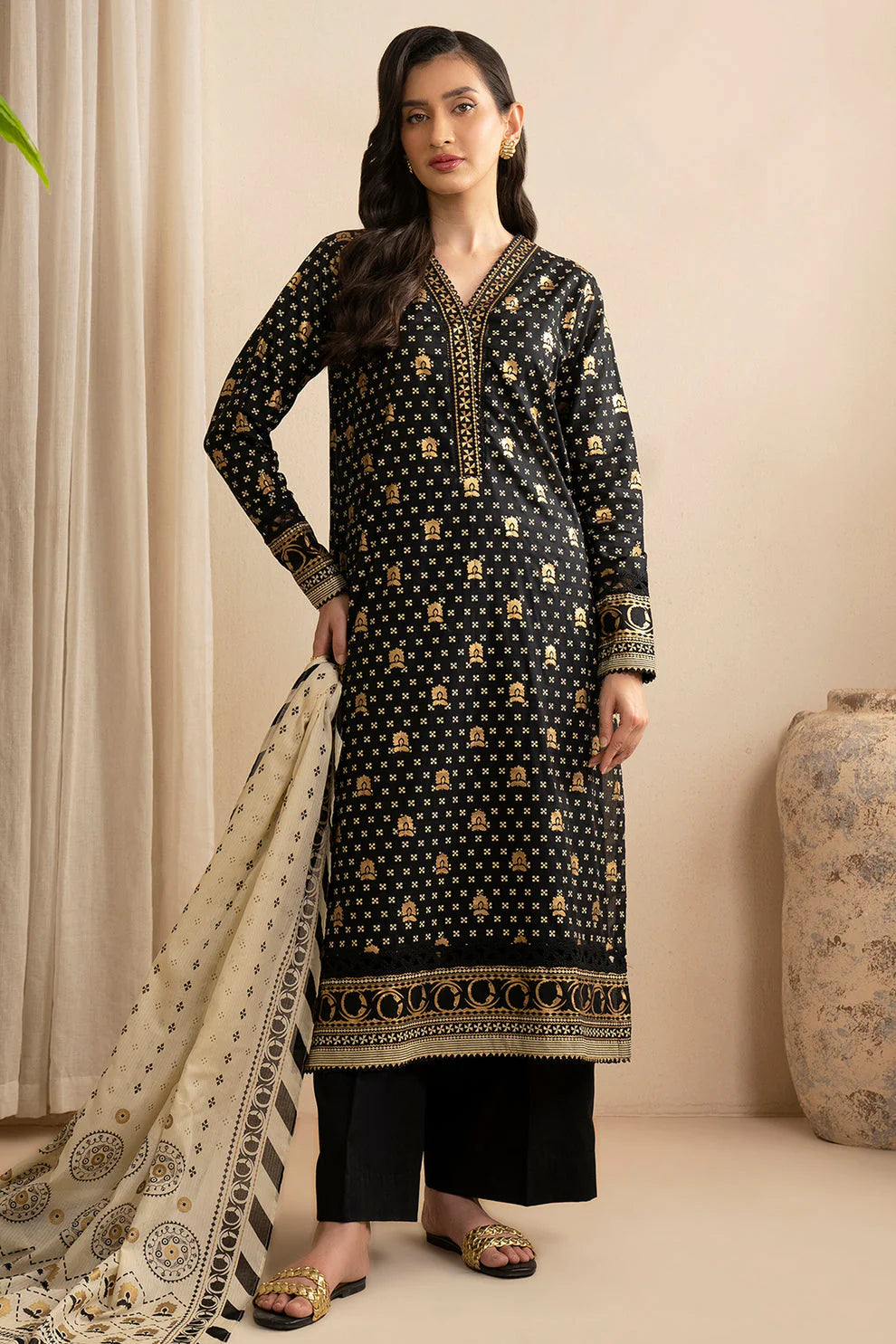 Zellbury Summer Printed Lawn Unstitched 3Pc Suit WUS25X30395