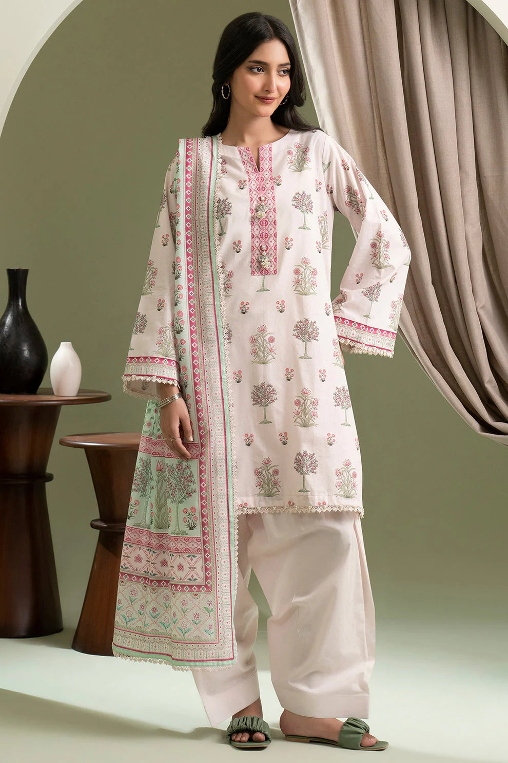 Zellbury Summer Printed Lawn Unstitched 3Pc Suit WUS25X30442