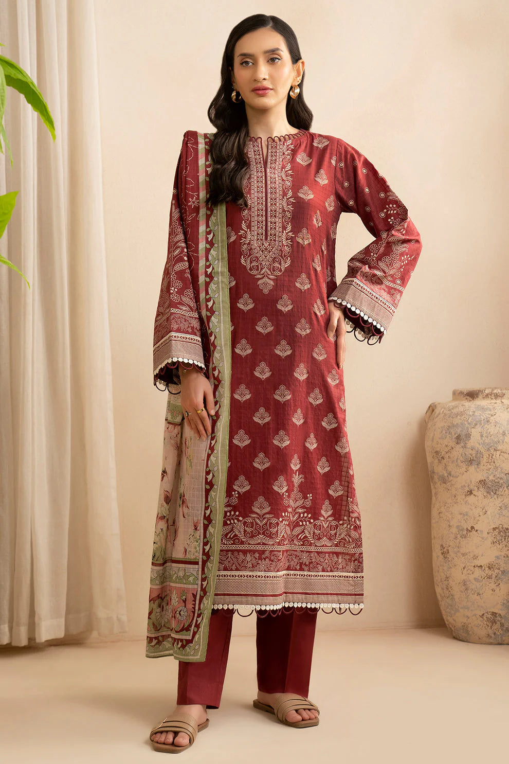 Zellbury Summer Printed Lawn Unstitched 3Pc Suit WUS25X30455