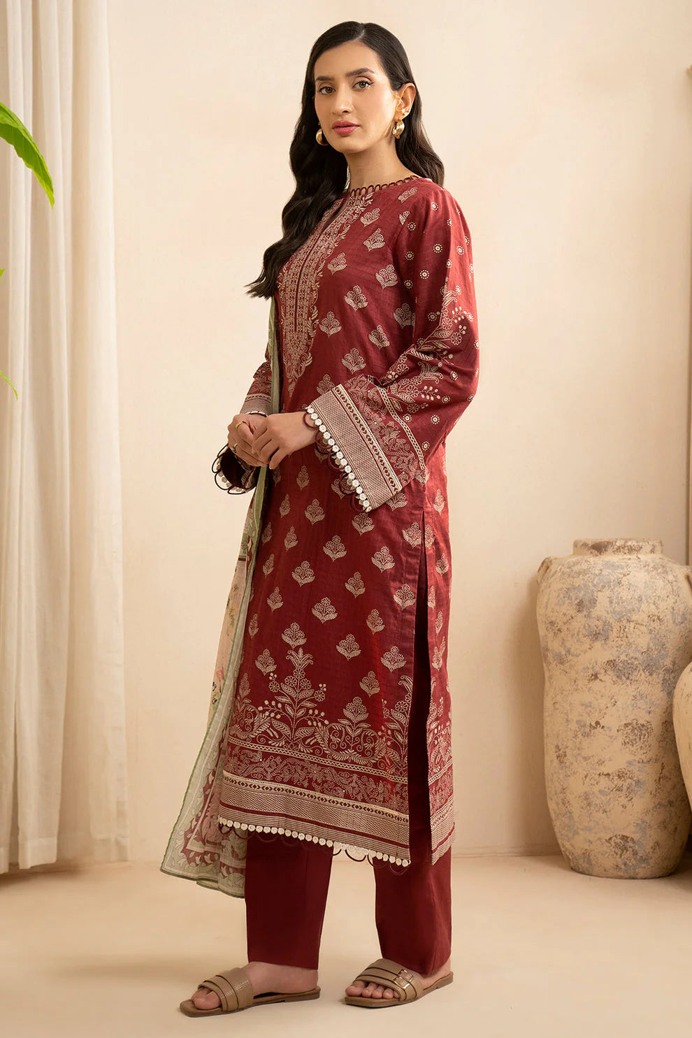 Zellbury Summer Printed Lawn Unstitched 3Pc Suit WUS25X30455