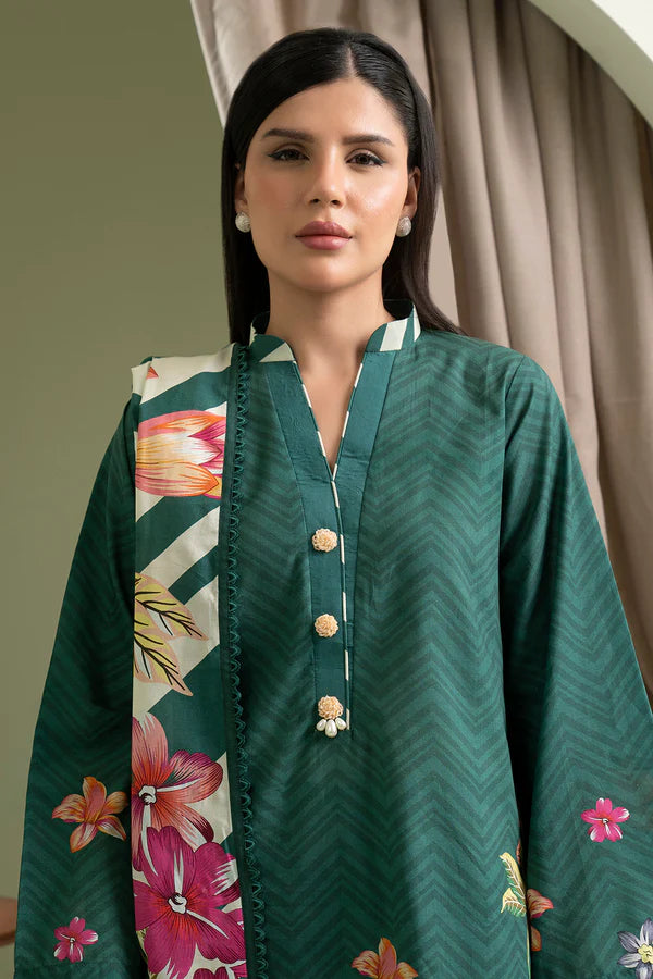 Zellbury Summer Printed Lawn Unstitched 3Pc Suit WUS25X30508