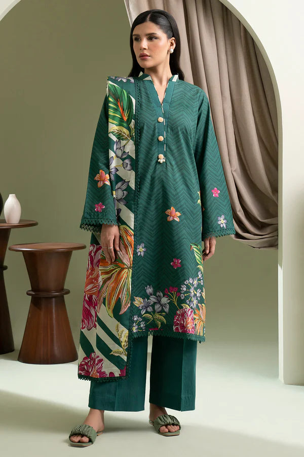 Zellbury Summer Printed Lawn Unstitched 3Pc Suit WUS25X30508