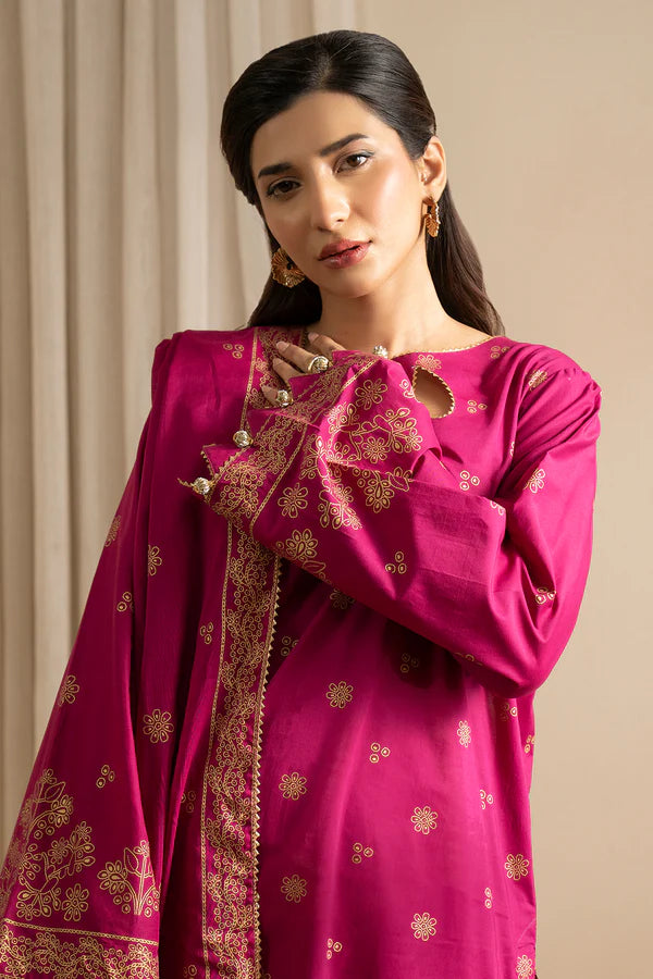 Zellbury Summer Printed Lawn Unstitched 3Pc Suit WUS25X30514