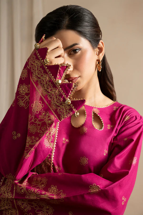 Zellbury Summer Printed Lawn Unstitched 3Pc Suit WUS25X30514