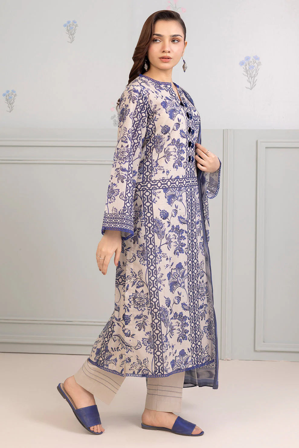 Zellbury Summer Printed Lawn Unstitched 3Pc Suit WUS25X30516