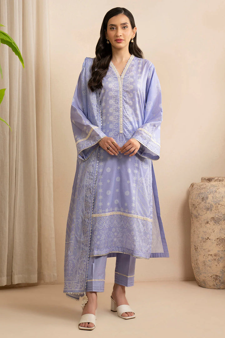 Zellbury Summer Printed Lawn Unstitched 3Pc Suit WUS25X30586
