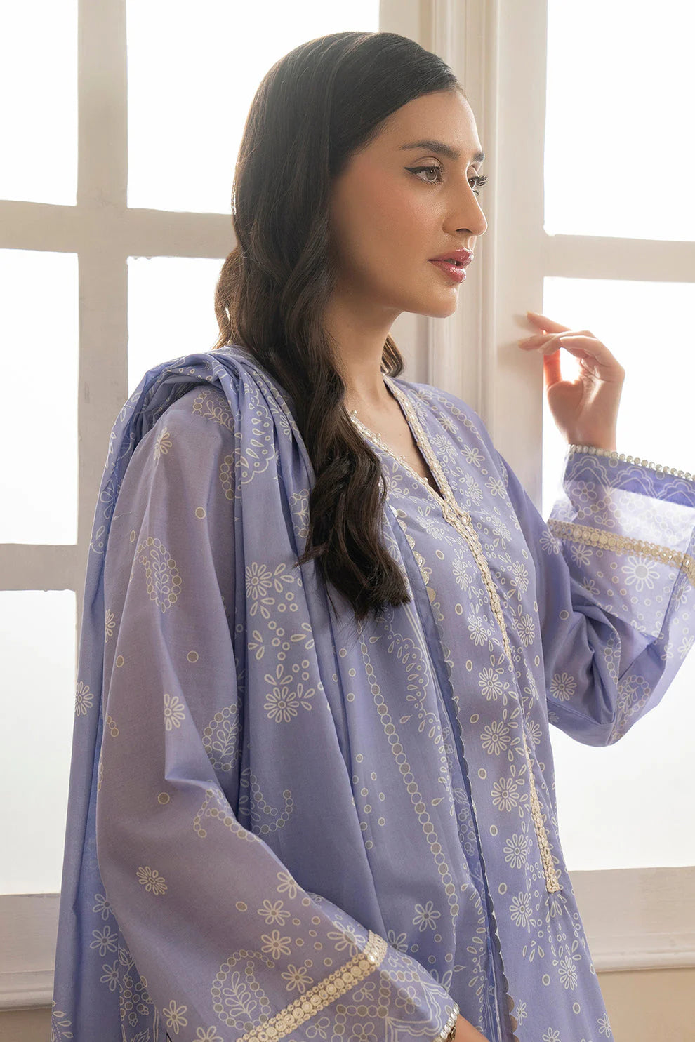 Zellbury Summer Printed Lawn Unstitched 3Pc Suit WUS25X30586