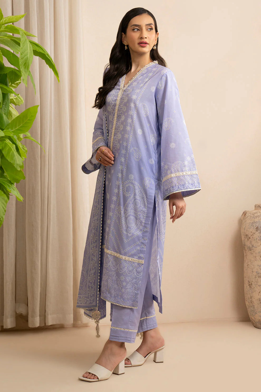 Zellbury Summer Printed Lawn Unstitched 3Pc Suit WUS25X30586