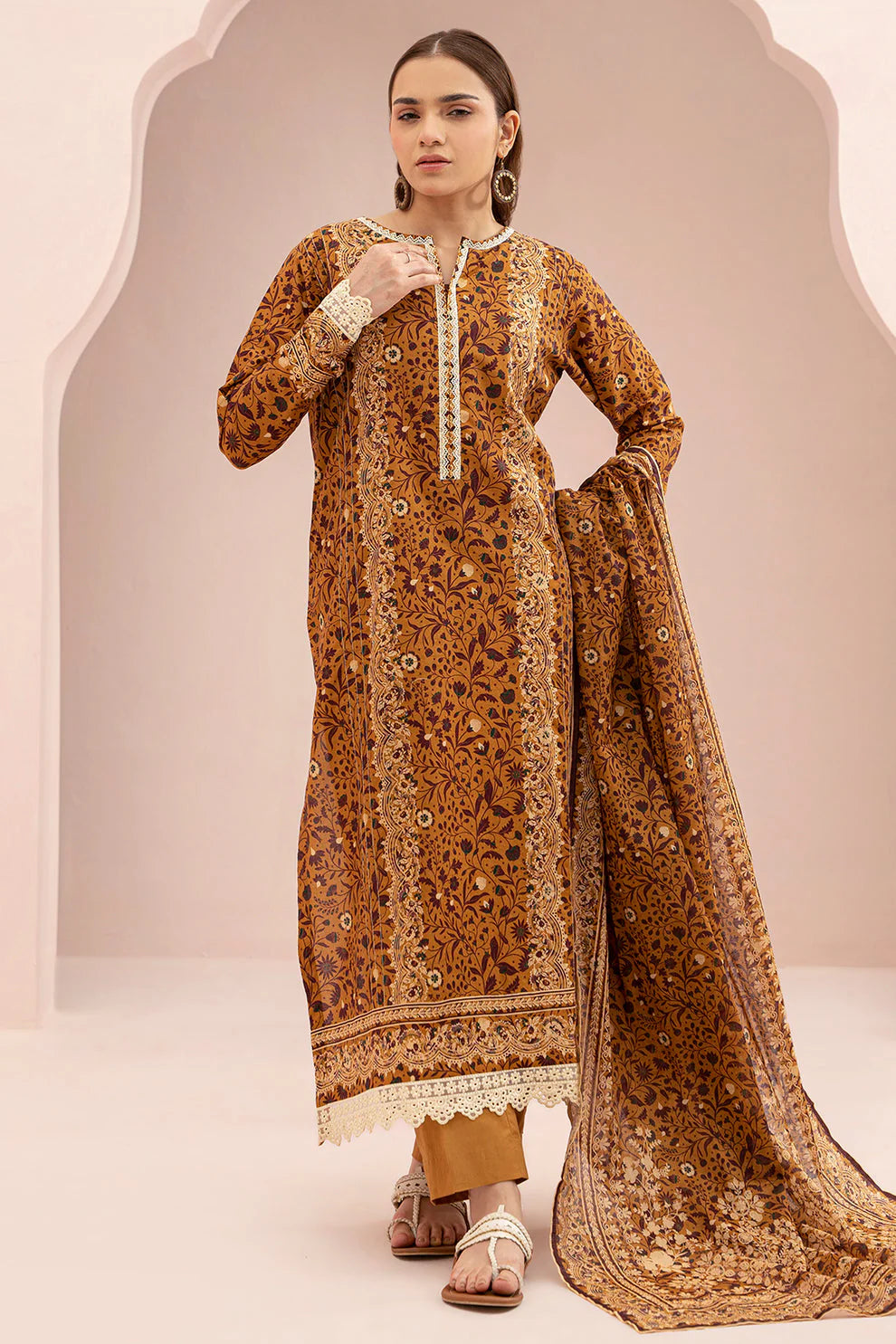 Zellbury Summer Printed Lawn Unstitched 3Pc Suit WUS25X30720