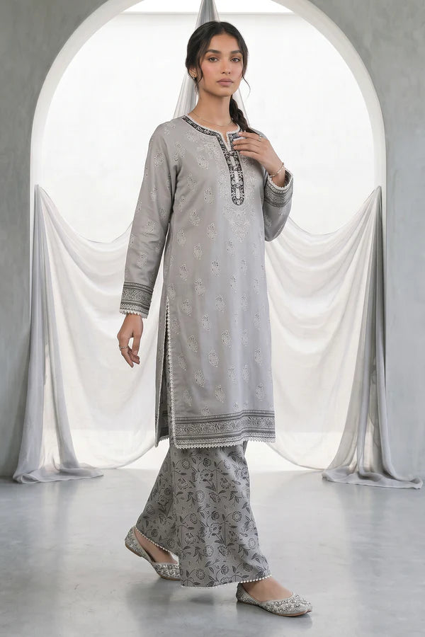 Zellbury Monochrome Lawn Unstitched 2 Pc-0933