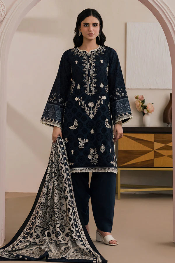 Zellbury Monochrome Lawn Unstitched 3 Pc-0710