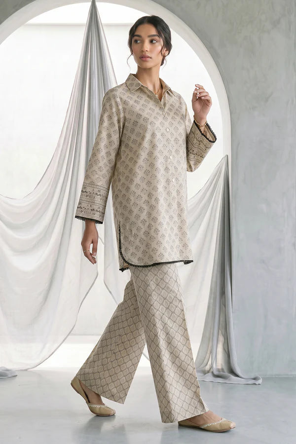 Zellbury Monochrome Lawn Unstitched 2 Pc-1123