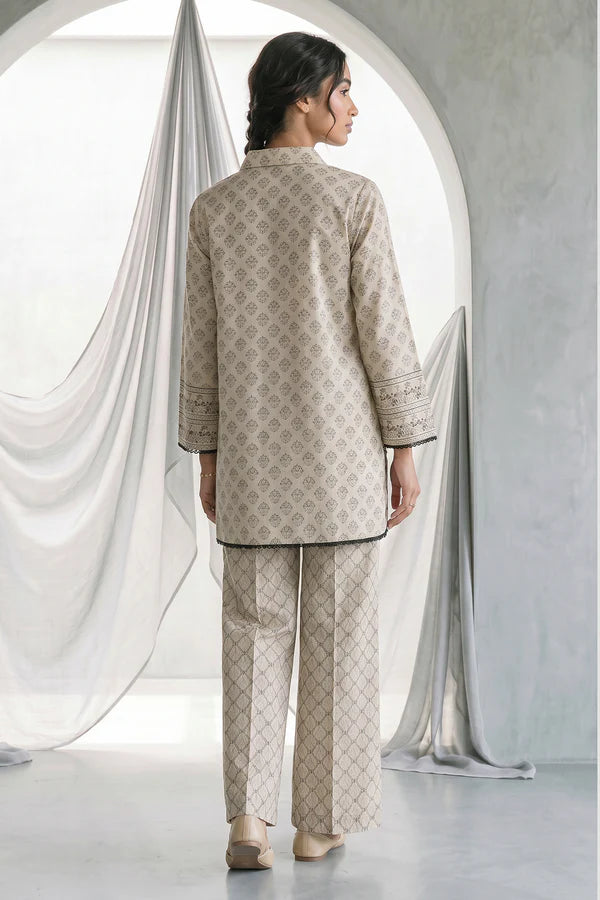 Zellbury Monochrome Lawn Unstitched 2 Pc-1123