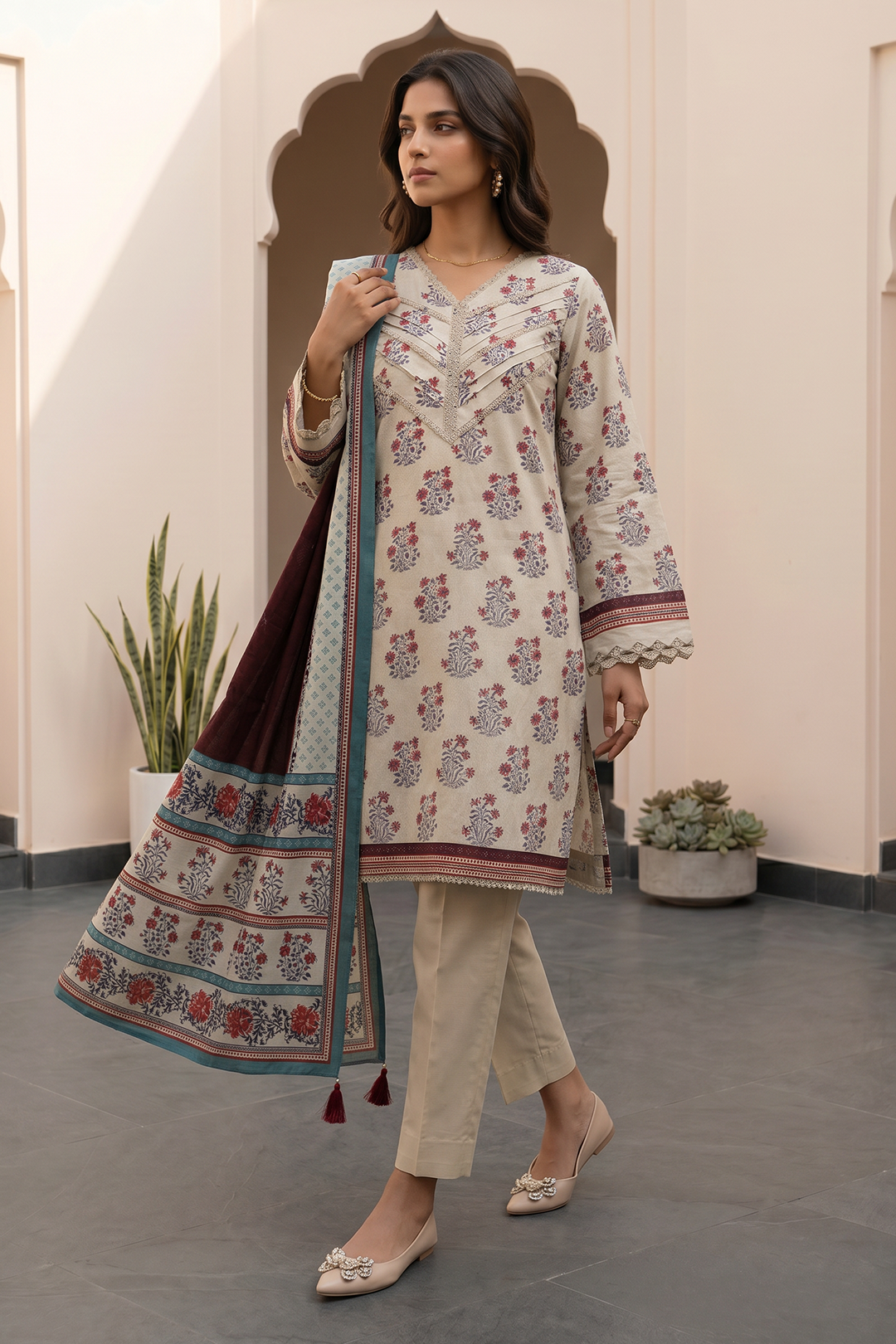Shirt Shalwar Dupatta - 8108