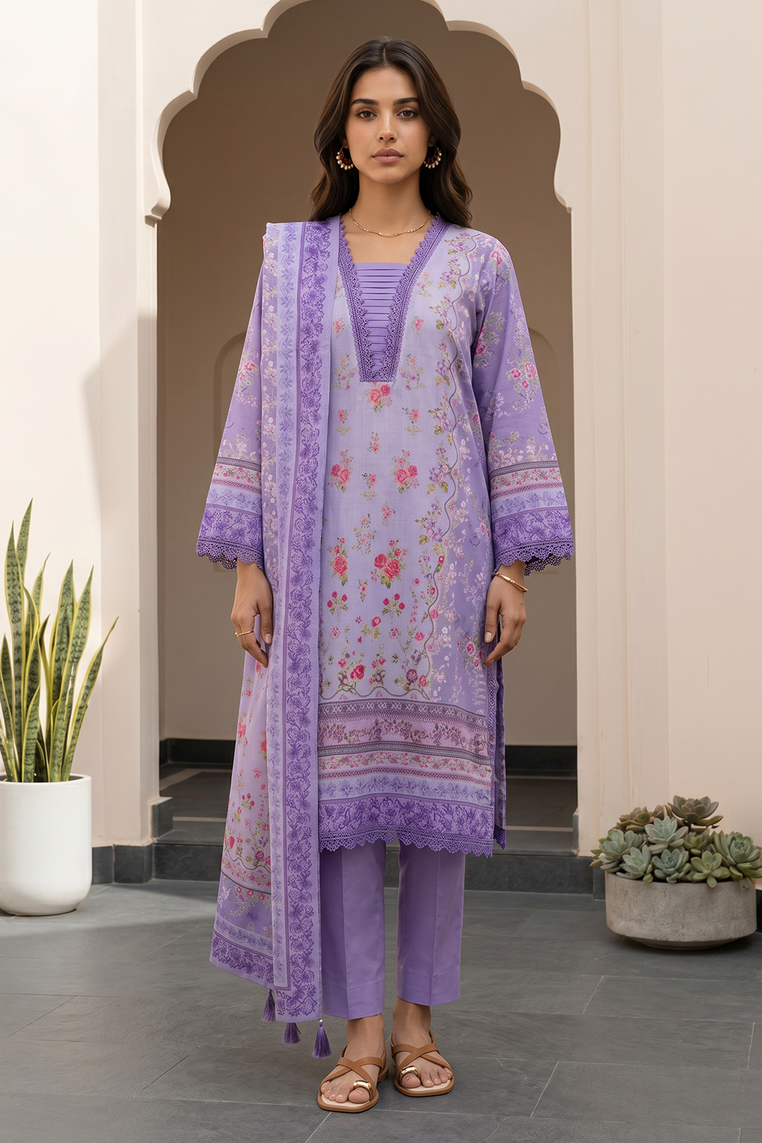 Shirt Shalwar Dupatta - 8112