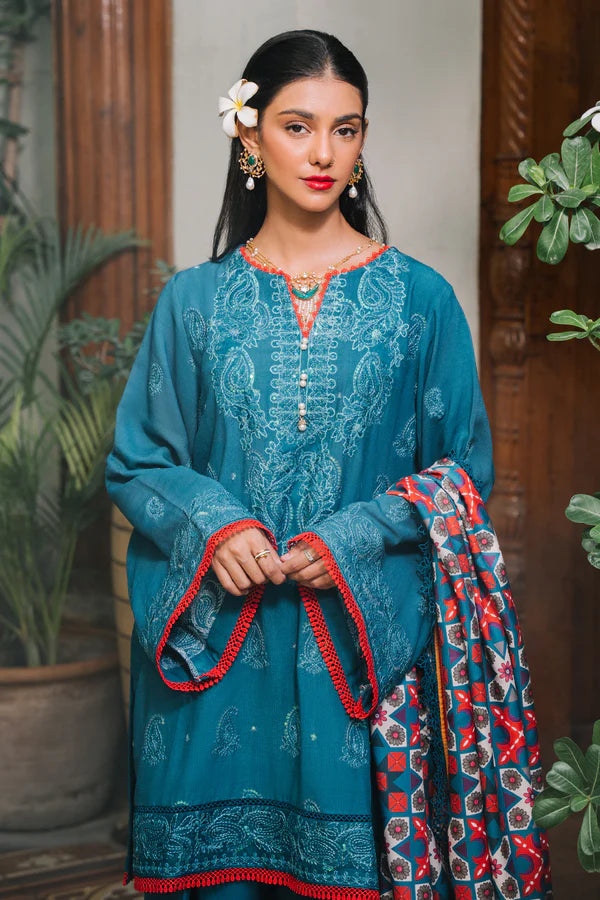 Embroidered Shirt Shalwar Dupatta - 0326