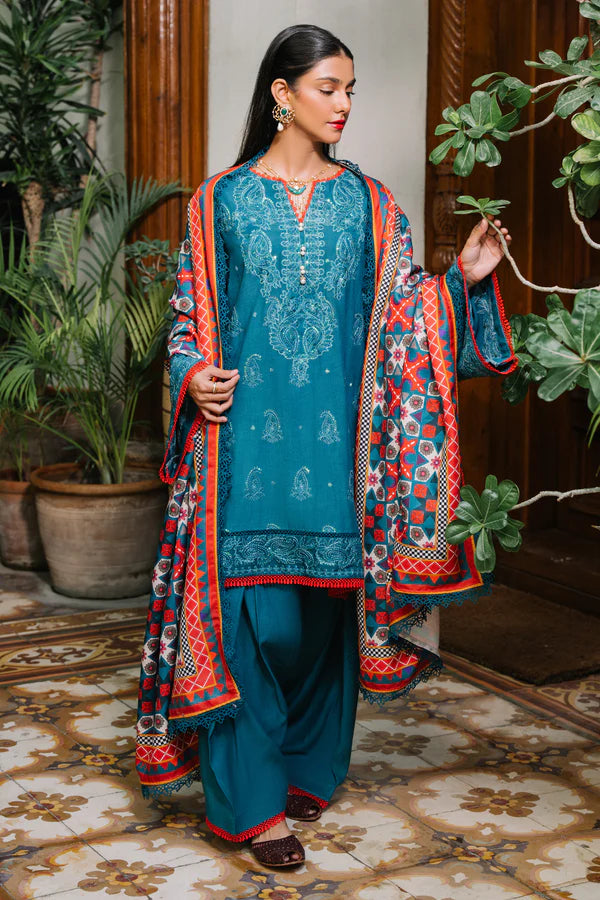 Embroidered Shirt Shalwar Dupatta - 0326