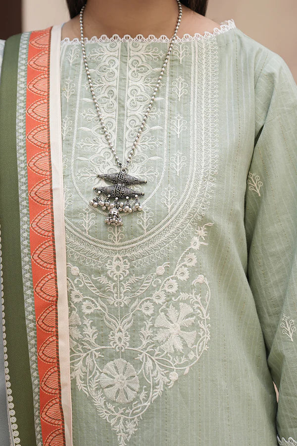 Embroidered Shirt Shalwar Shawl - 0408