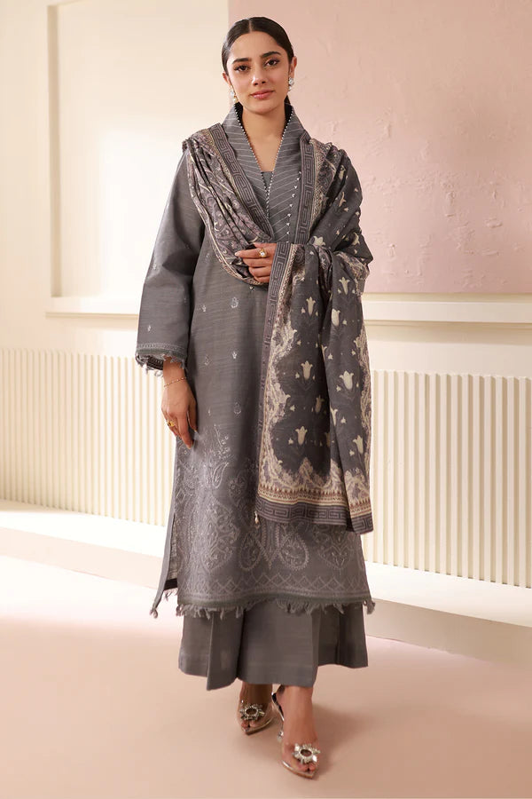 Embroidered Shirt Shalwar Dupatta - 0412