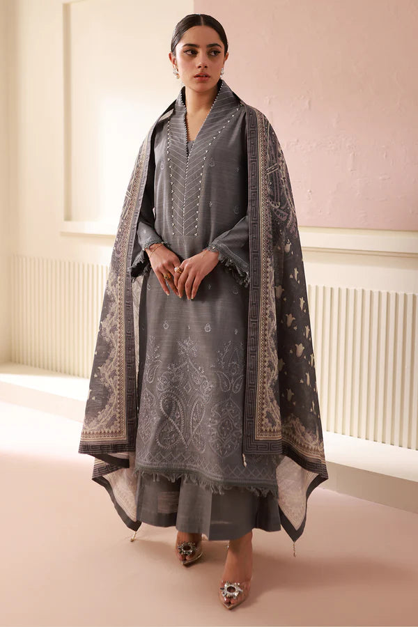 Embroidered Shirt Shalwar Dupatta - 0412