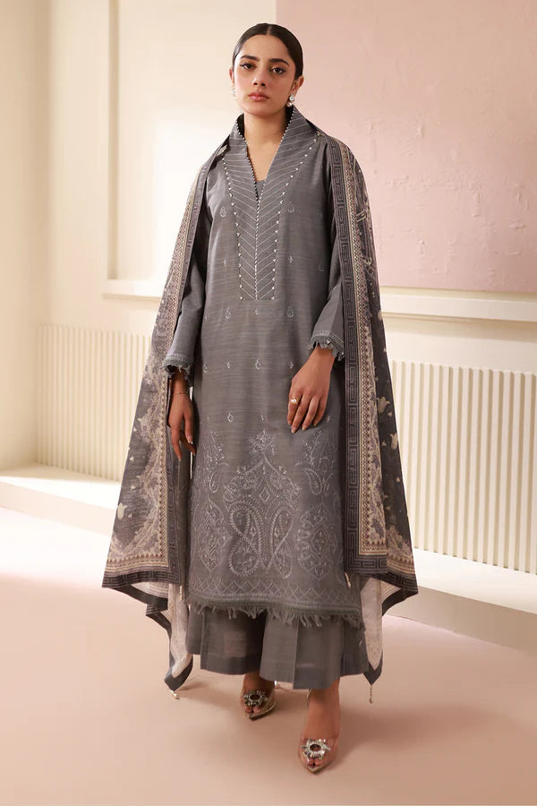 Embroidered Shirt Shalwar Dupatta - 0412
