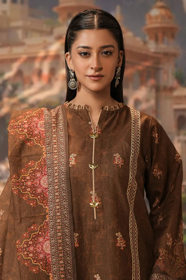 Embroidered Shirt Shalwar Dupatta - 0477