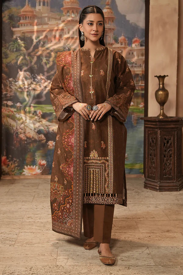 Embroidered Shirt Shalwar Dupatta - 0477
