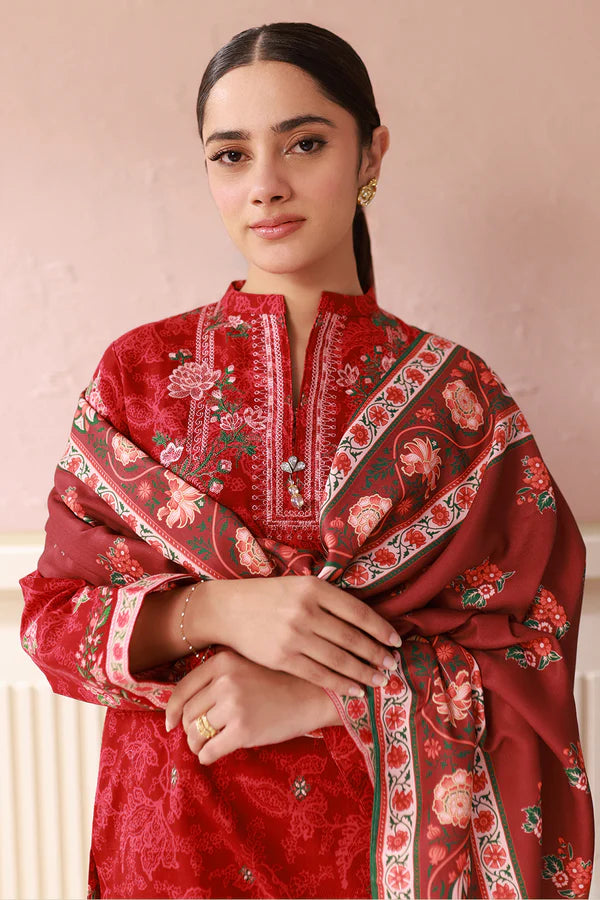 Embroidered Shirt Shalwar Dupatta - 0536