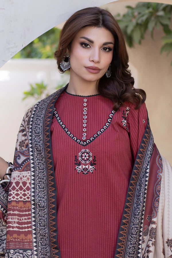 Embroidered Shirt Shalwar Dupatta - 0594