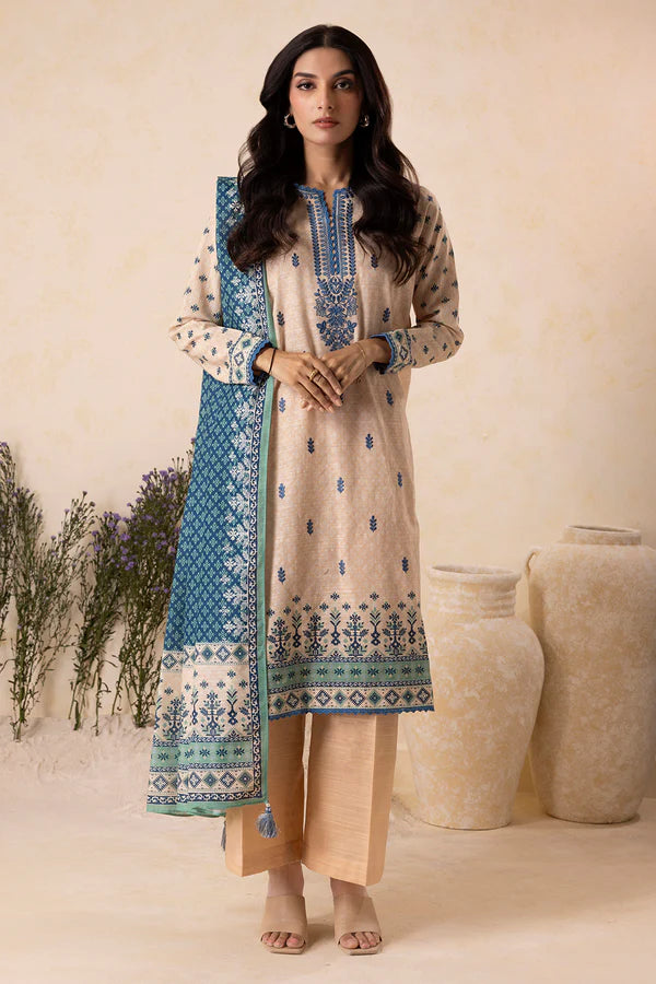 Embroidered Shirt Dupatta - 0129