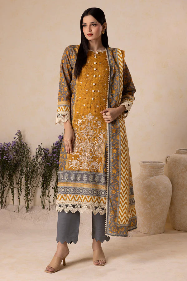 Embroidered Shirt Shalwar Dupatta - 0158