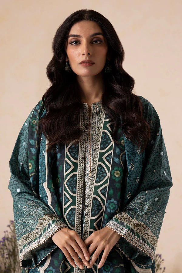 Embroidered Shirt Shalwar Dupatta - 0167