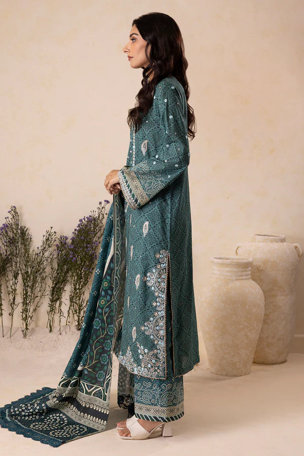 Embroidered Shirt Shalwar Dupatta - 0167
