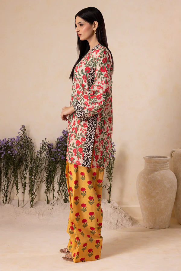 Printed Shirt Shalwar - 0123