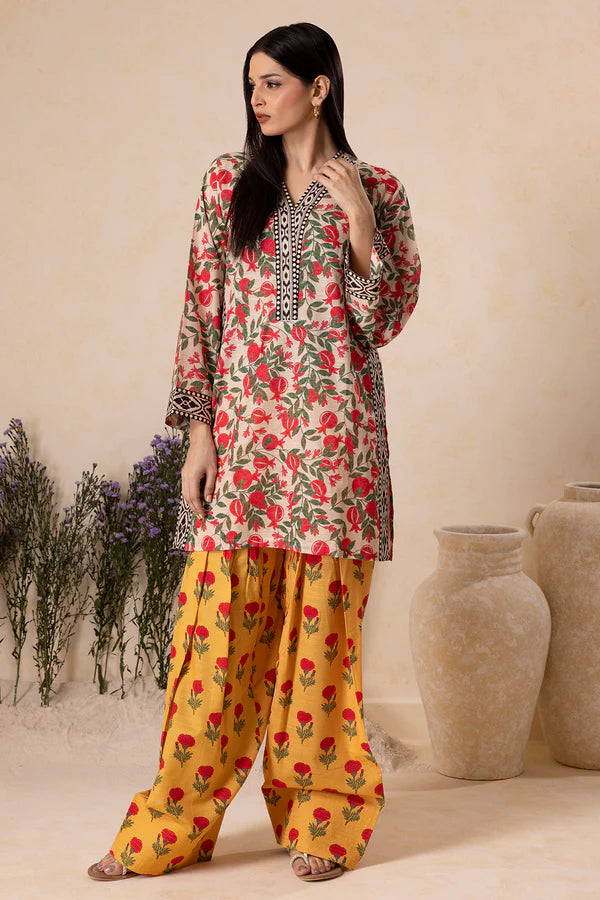 Printed Shirt Shalwar - 0123