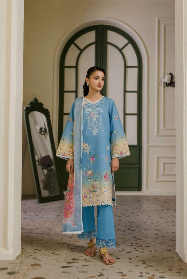 Digital Printed Lawn Embroidered Suit PR-578