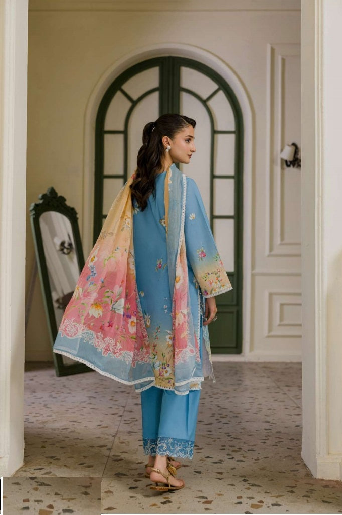 Digital Printed Lawn Embroidered Suit PR-578