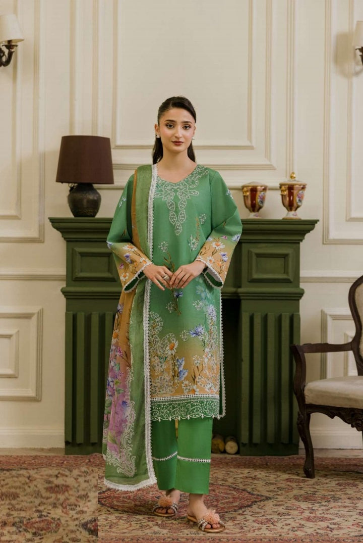 Digital Printed Lawn Embroidered Suit PR-577