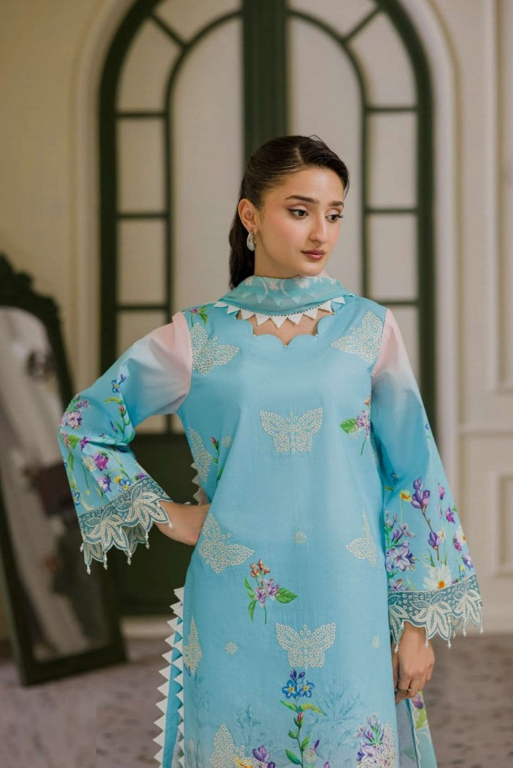 Digital Printed Lawn Embroidered Suit PR-572