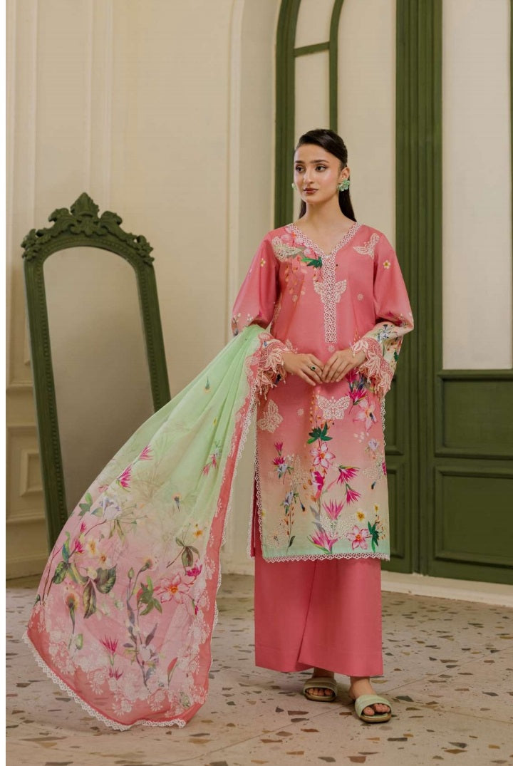Digital Printed Lawn Embroidered Suit PR-574