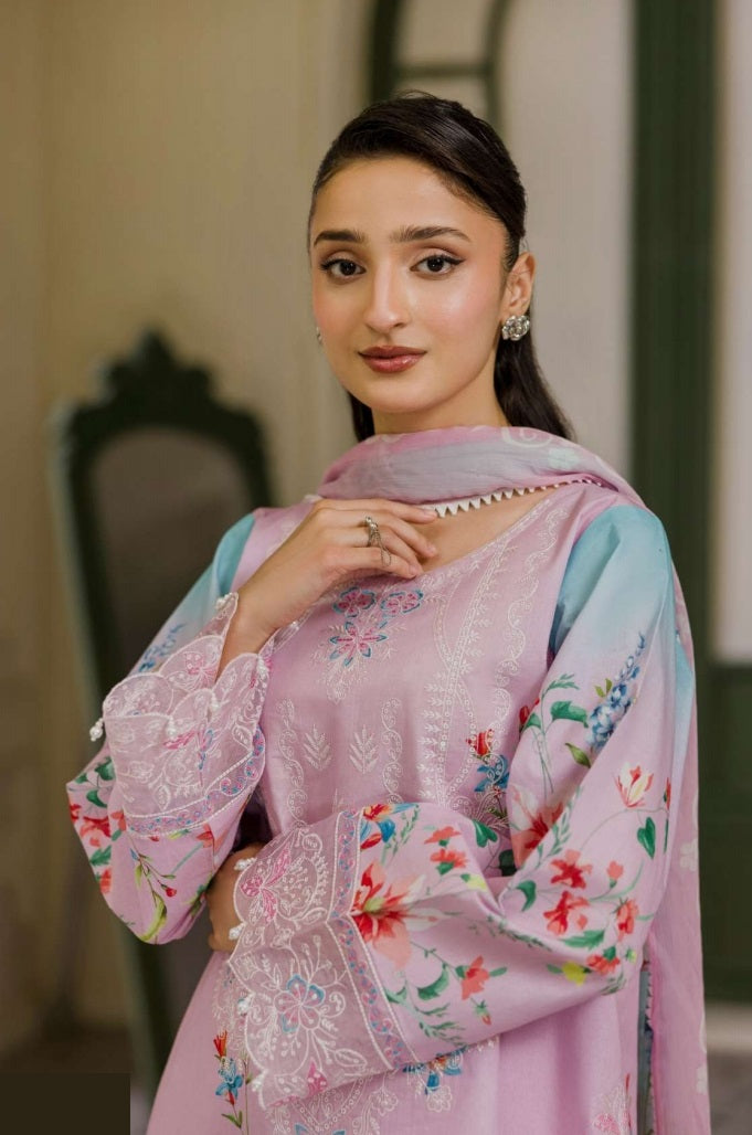 Digital Printed Lawn Embroidered Suit PR-573