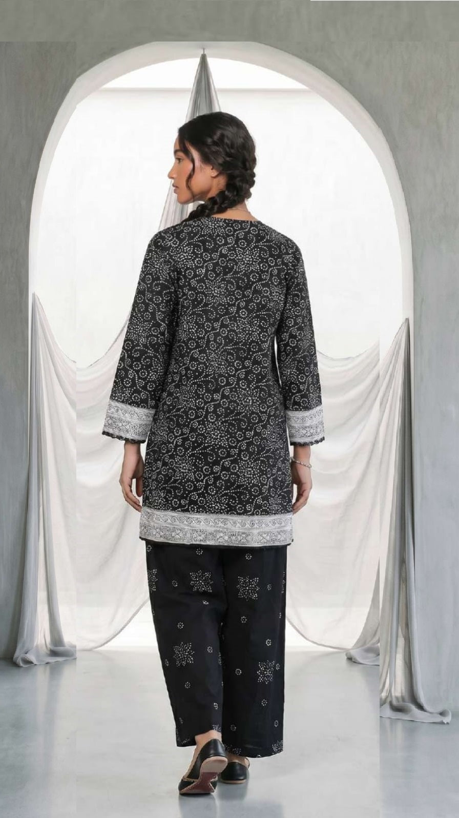 Zellbury Monochrome Lawn Unstitched 2 Pc-0927