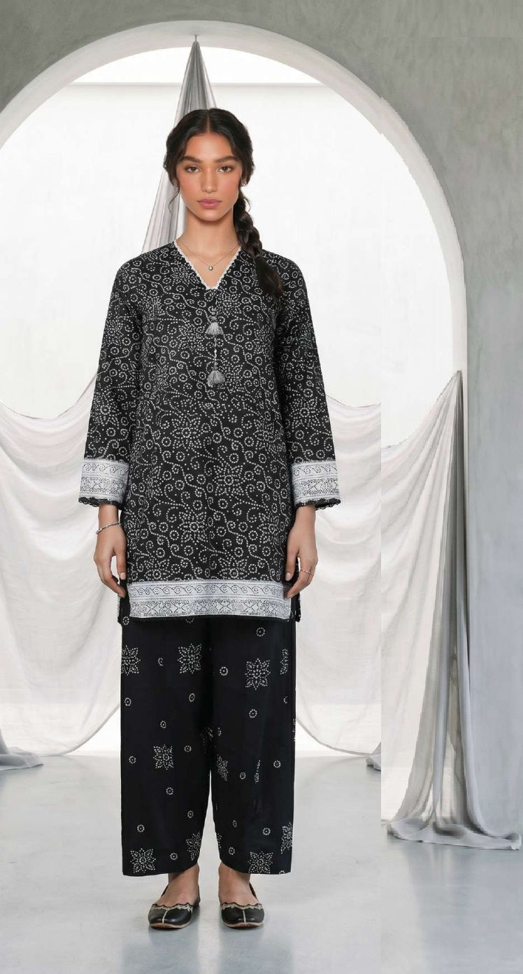 Zellbury Monochrome Lawn Unstitched 2 Pc-0927