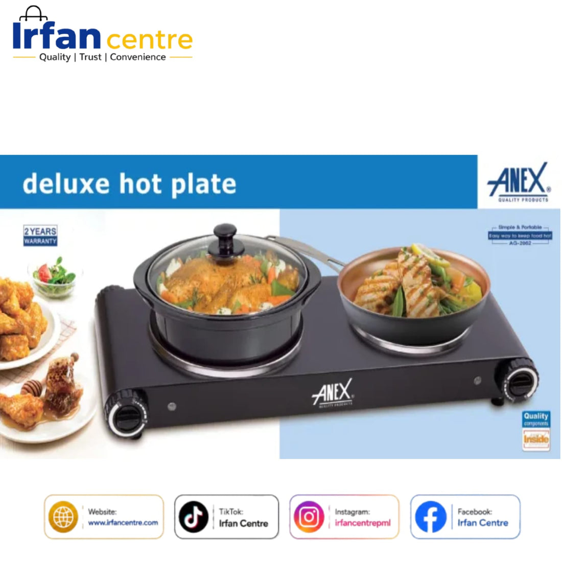 Anex AG-2062 Deluxe Hot Plate